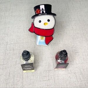Bath & Body Works Snowman Light Up Wallflower Plug In & 2 Refills Nwt